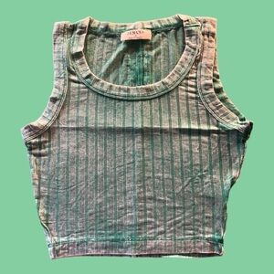 Zenana Outfitters Kelly Green Ribbed Women's Tank Top